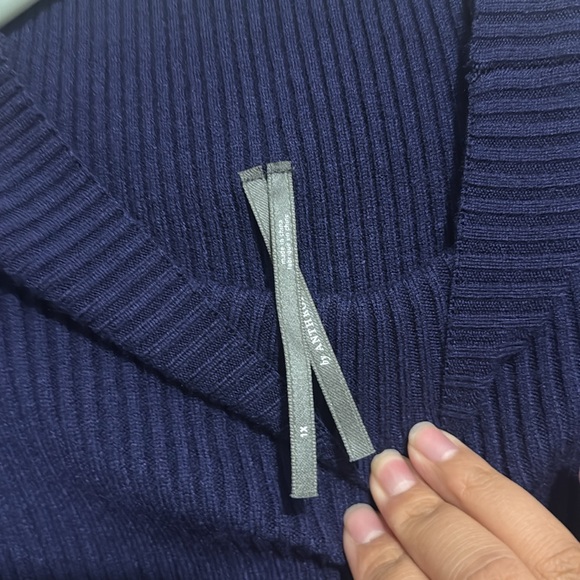 NWT ANTHROPOLOGIE Blue Thea Short sleeve Dress 🔹 - Picture 7 of 9